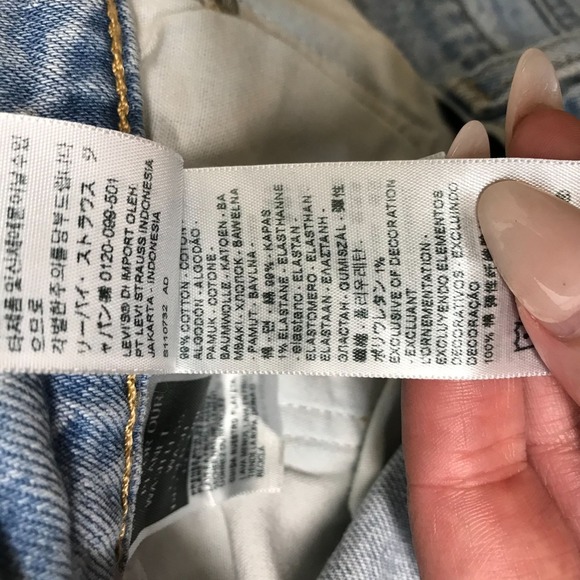 LEVI'S- WOMEN'S 32 - BLUE BUTTON FLY WEDGIE BOOTCUT DENIM JEANS - Picture 9 of 12